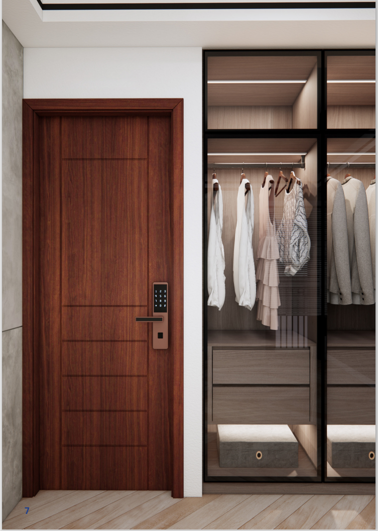 Cửa gỗ chống cháy EI 15 phút